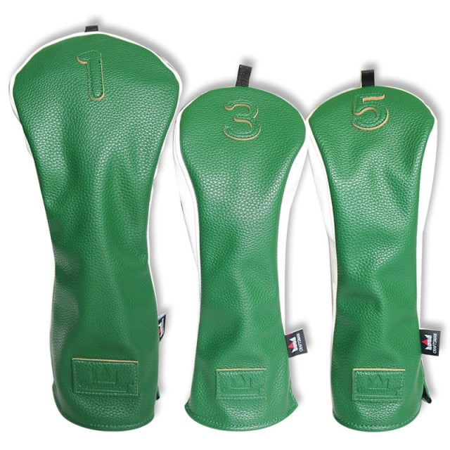 Eagle Golf Green Machine Woods Clubhead Covers Three-Quarters Set (One Driver, One Fairway Wood, One Hybrid)