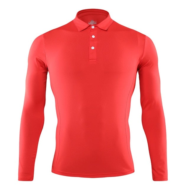 Eagle Golf High-Performance LS Shirt (Red)