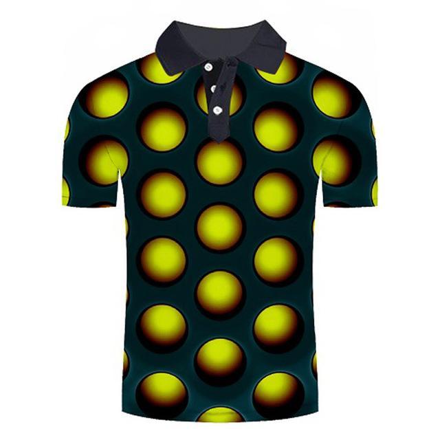 Eagle Golf Cooltech Loud Disco Shirt (Yellow)