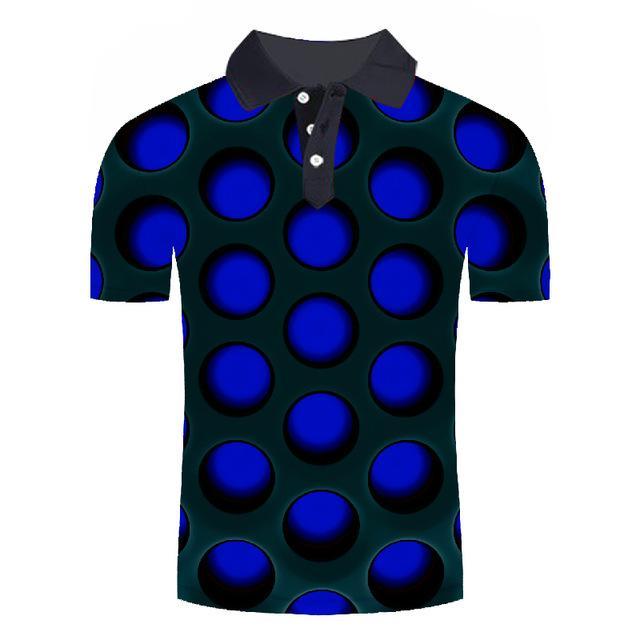 Eagle Golf Cooltech Loud Disco Shirt (Blue)