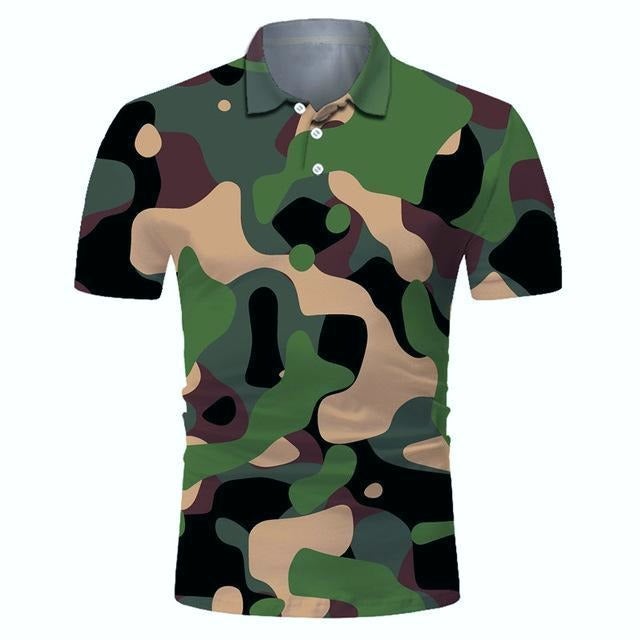 Eagle Golf Cooltech Boldly Loud Shirts (Forest Camo)