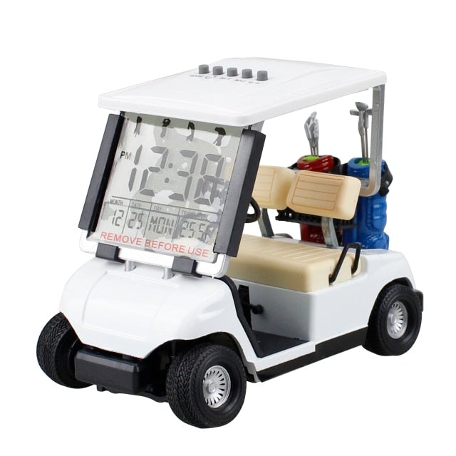 Eagle Golf Alarm Clock Golf Cart (White)