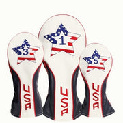 Eagle Golf America First Woods Clubhead Covers Full Set (One Driver, One Fairway Wood, One Hybrid)