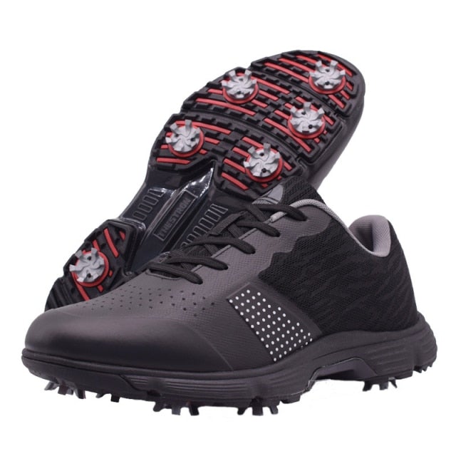 Eagle Golf Spiked Ripple Black Pro Shoes