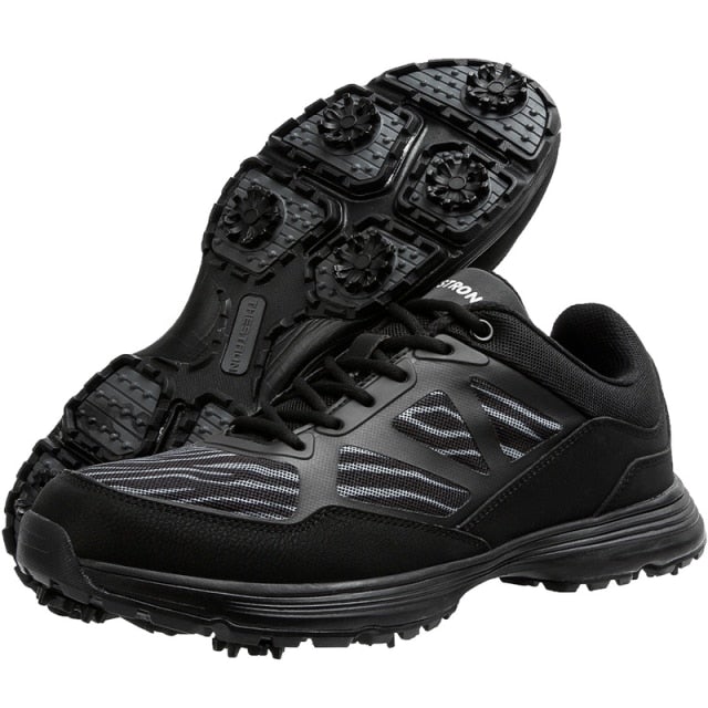 Eagle Golf Spiked All Black Pro Shoes