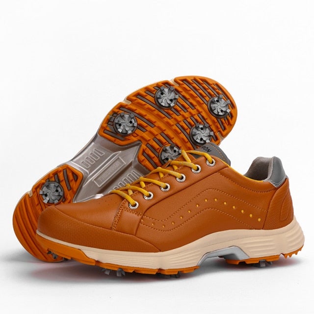 Eagle Golf Spiked Orange Pro Shoes