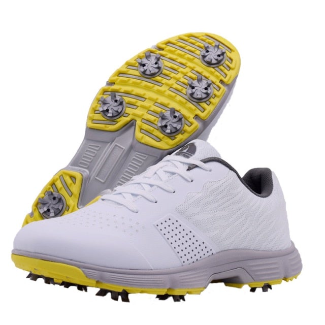 Eagle Golf Spiked Ripple White Pro Shoes