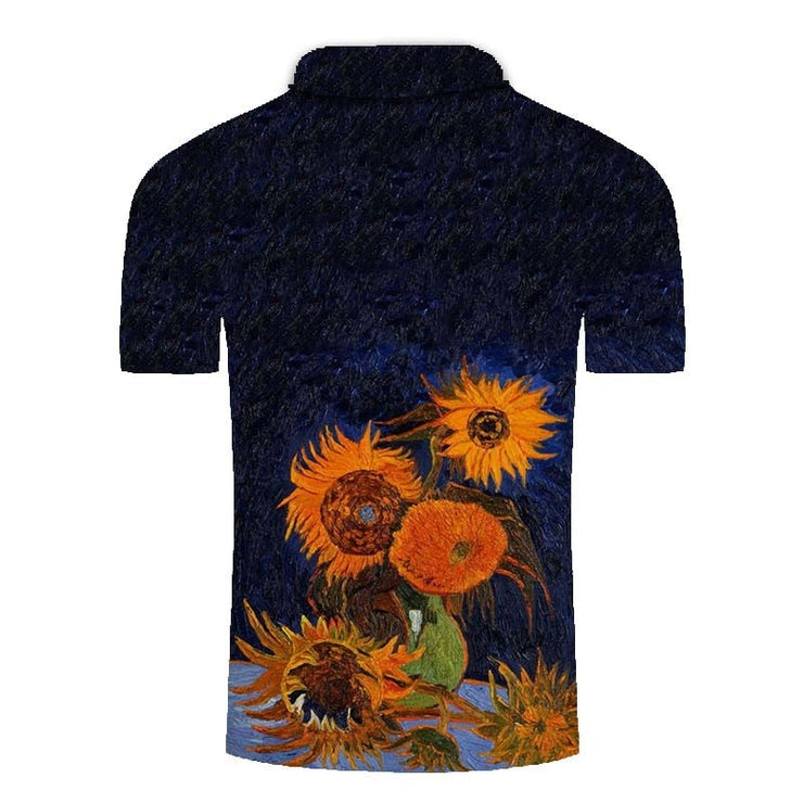 Eagle Golf Cooltech Mosaic Loud Golf Shirt (Flowers)