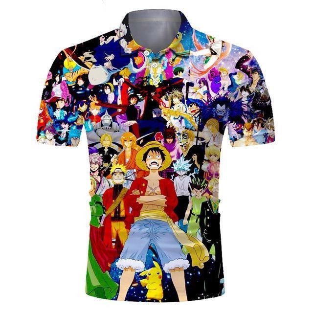 Eagle Golf Cooltech Digital Art Loud Shirt (Shounen)